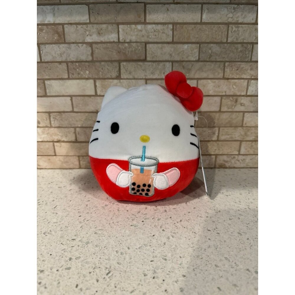 Hello kitty boba squishmallow